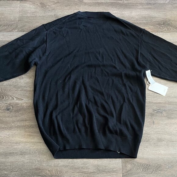 Wilfred Black Sweater- Large-Black- New - Picture 3 of 5